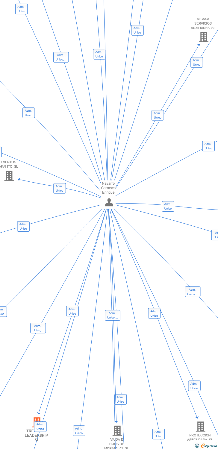 Vinculaciones societarias de TREASURY LEADERSHIP SL
