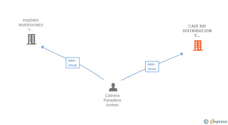 Vinculaciones societarias de CADI XXI DISTRIBUCION Y LOGISTICA SL