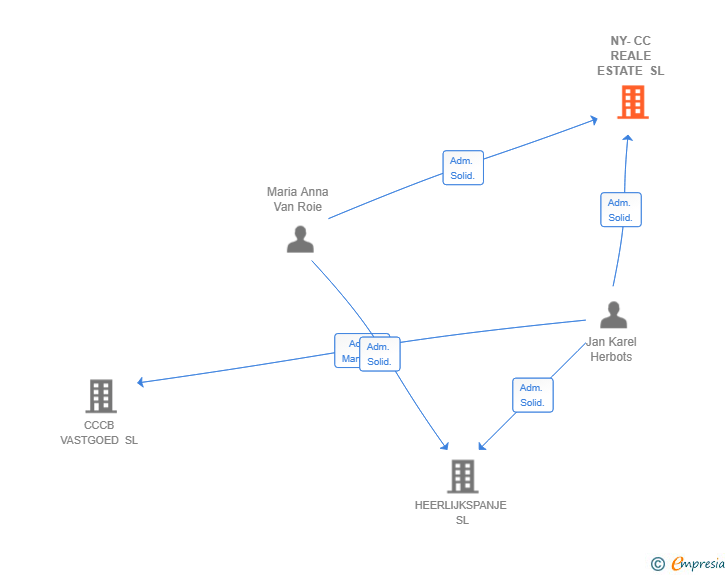 Vinculaciones societarias de NY-CC REALE ESTATE SL