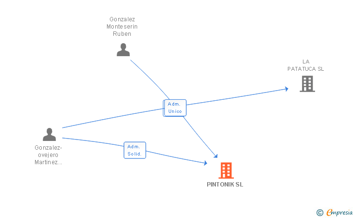 Vinculaciones societarias de PINTONIK SL