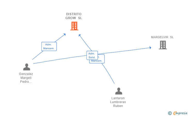 Vinculaciones societarias de DISTRITO GROW SL