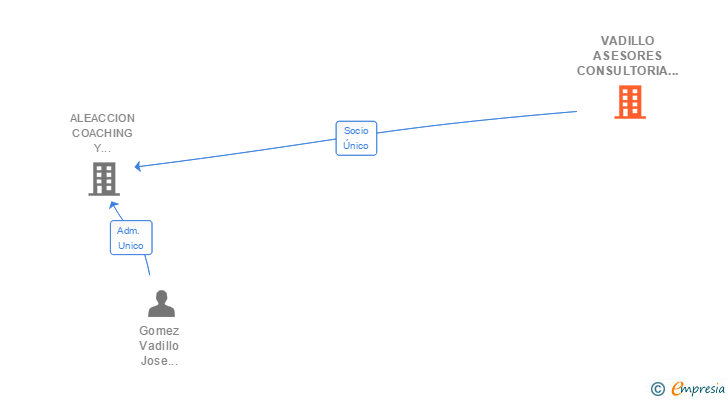 Vinculaciones societarias de VADILLO ASESORES CONSULTORIA DE NEGOCIOS SL