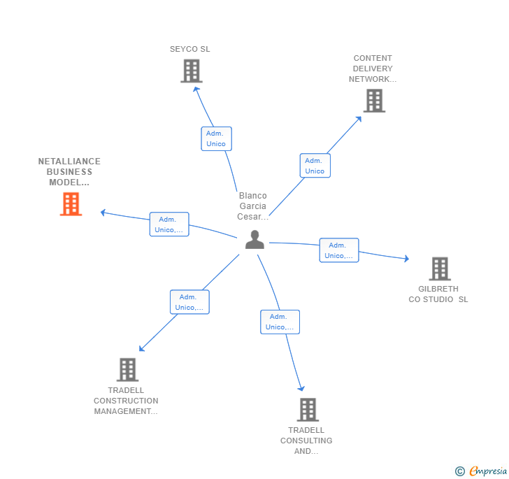 Vinculaciones societarias de NETALLIANCE BUSINESS MODEL INNOVATION SL