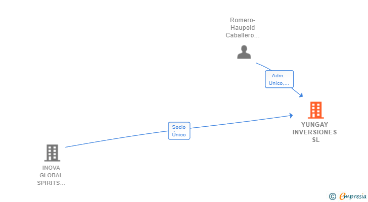 Vinculaciones societarias de YUNGAY INVERSIONES SL