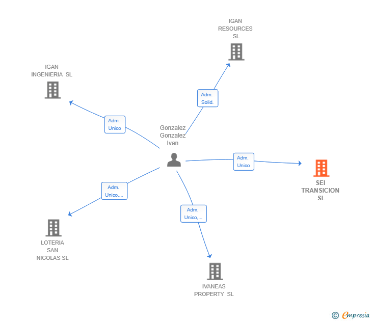 Vinculaciones societarias de SEI TRANSICION SL