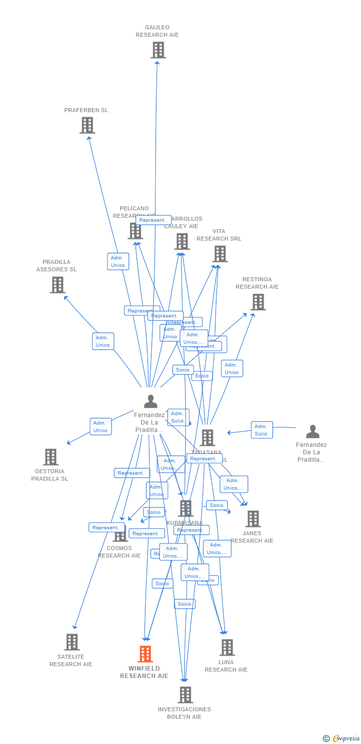 Vinculaciones societarias de WINFIELD RESEARCH AIE