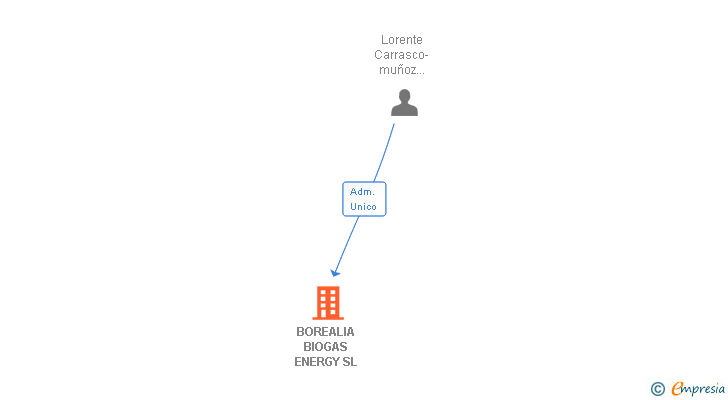 Vinculaciones societarias de BOREALIA BIOGAS ENERGY SL