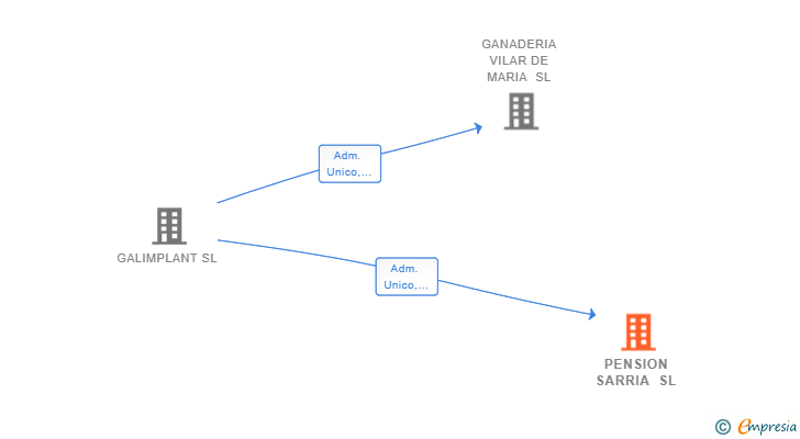 Vinculaciones societarias de PENSION SARRIA SL