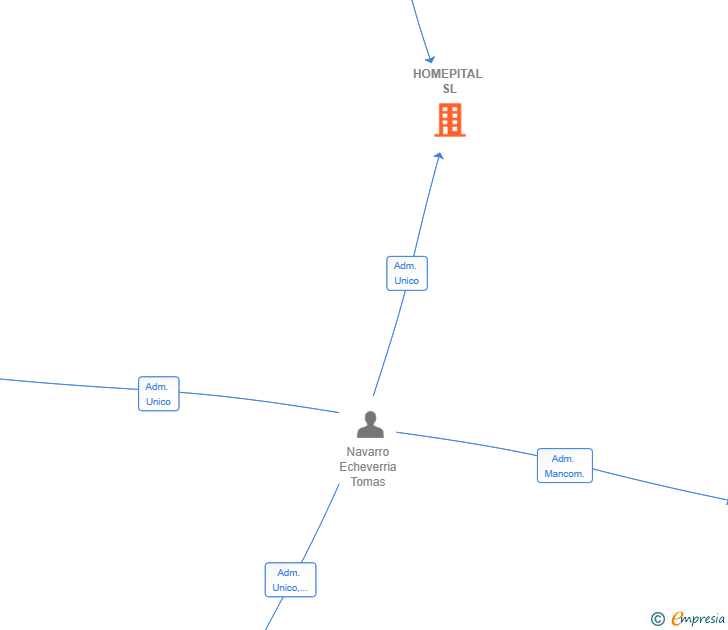 Vinculaciones societarias de HOMEPITAL SL