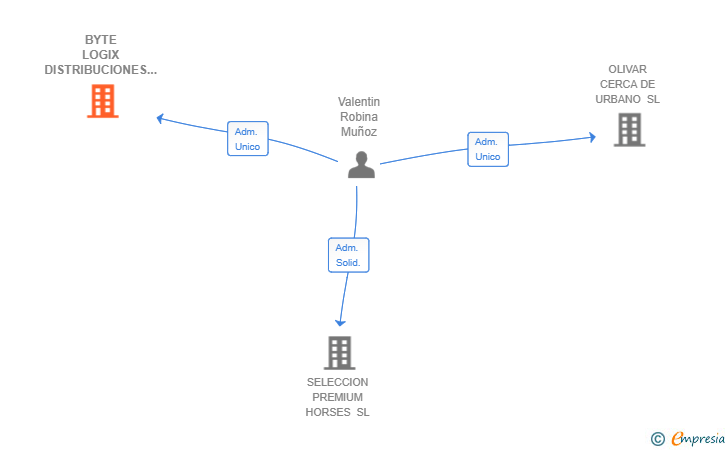 Vinculaciones societarias de BYTE LOGIX DISTRIBUCIONES SL