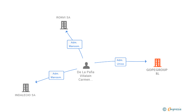 Vinculaciones societarias de GOPEGROUP SL