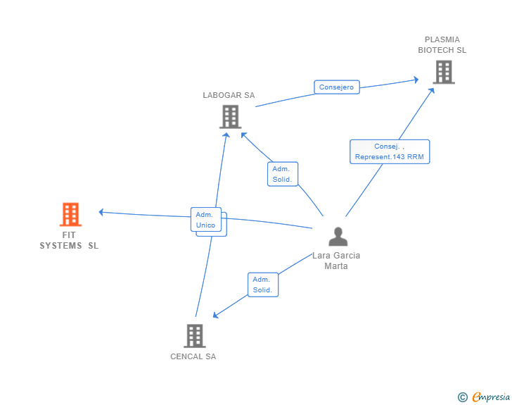 Vinculaciones societarias de FIT SYSTEMS SL