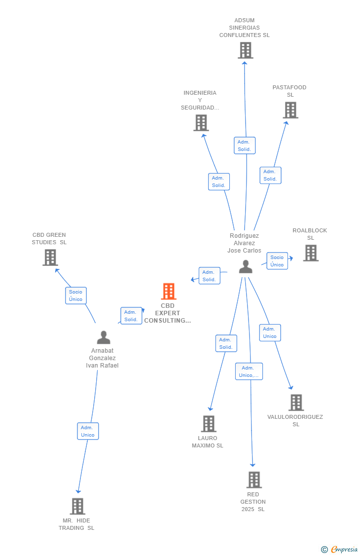 Vinculaciones societarias de CBD EXPERT CONSULTING SL