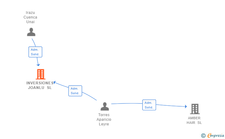 Vinculaciones societarias de INVERSIONES JOANLU SL