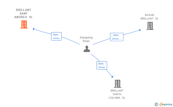 Vinculaciones societarias de BRILLANT SANT ANDREU SL