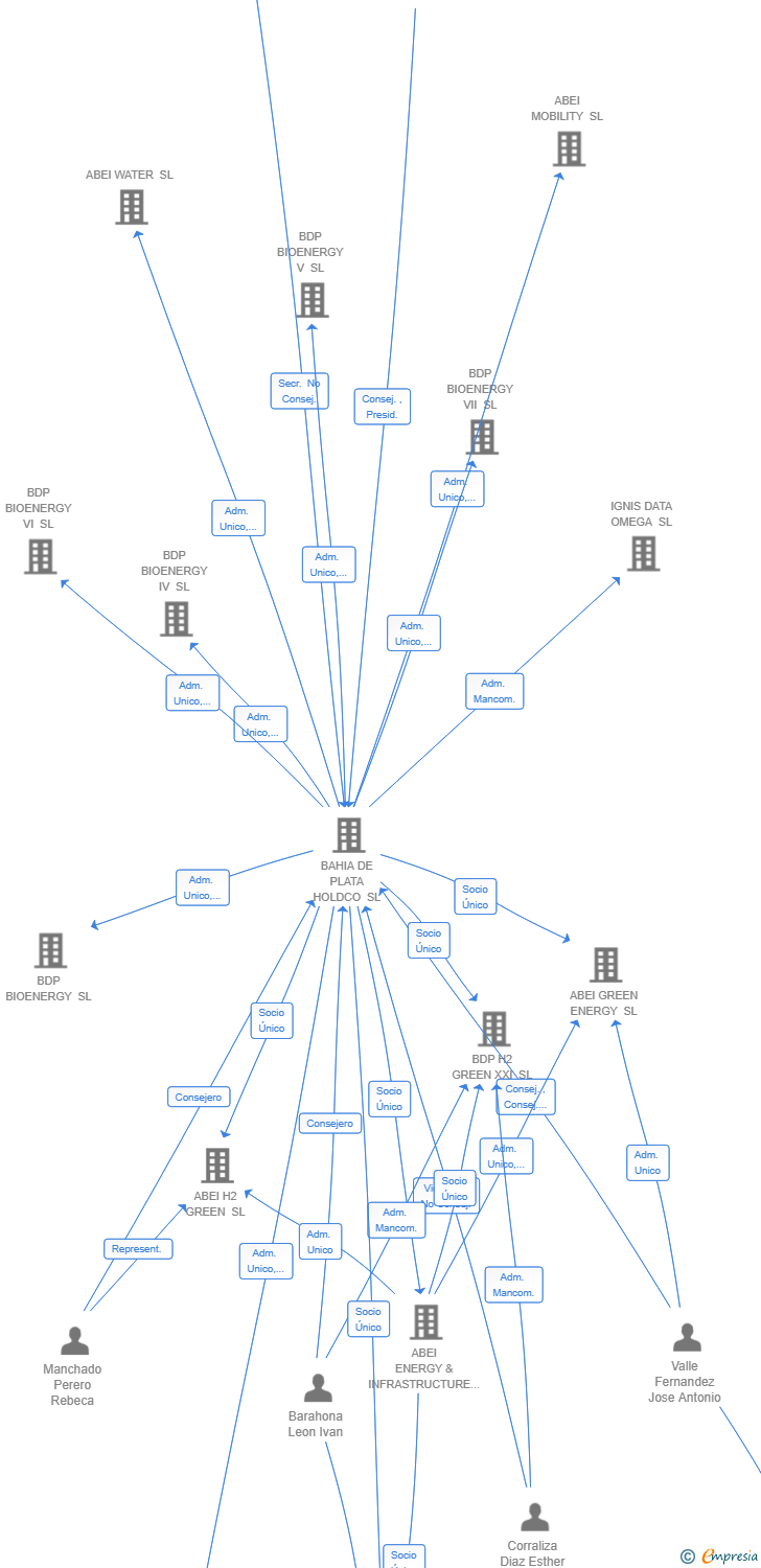 Vinculaciones societarias de BDP BIOENERGY VIII SL