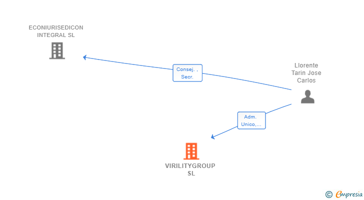Vinculaciones societarias de VIRILITYGROUP SL