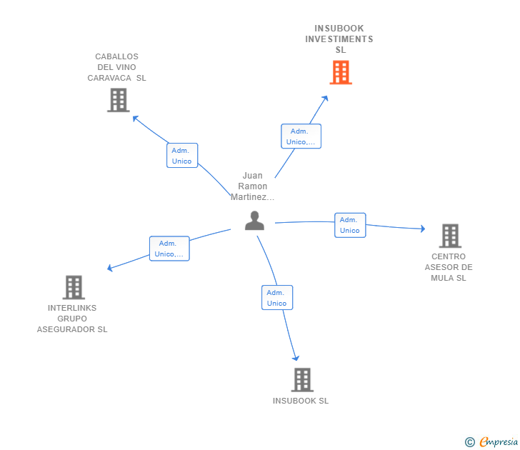 Vinculaciones societarias de INSUBOOK INVESTIMENTS SL