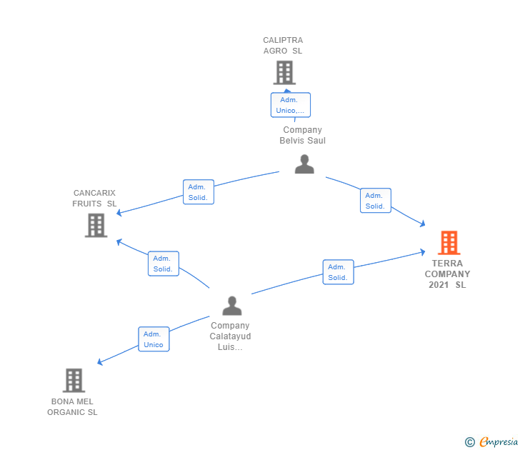 Vinculaciones societarias de TERRA COMPANY 2021 SL