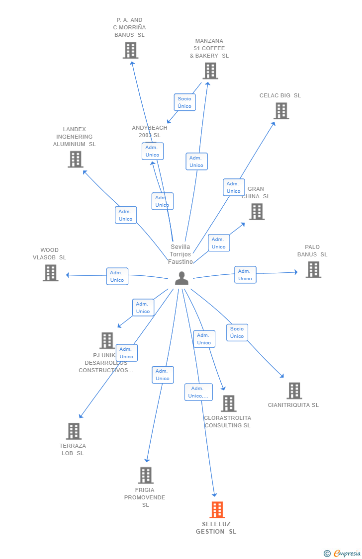 Vinculaciones societarias de SELELUZ GESTION SL