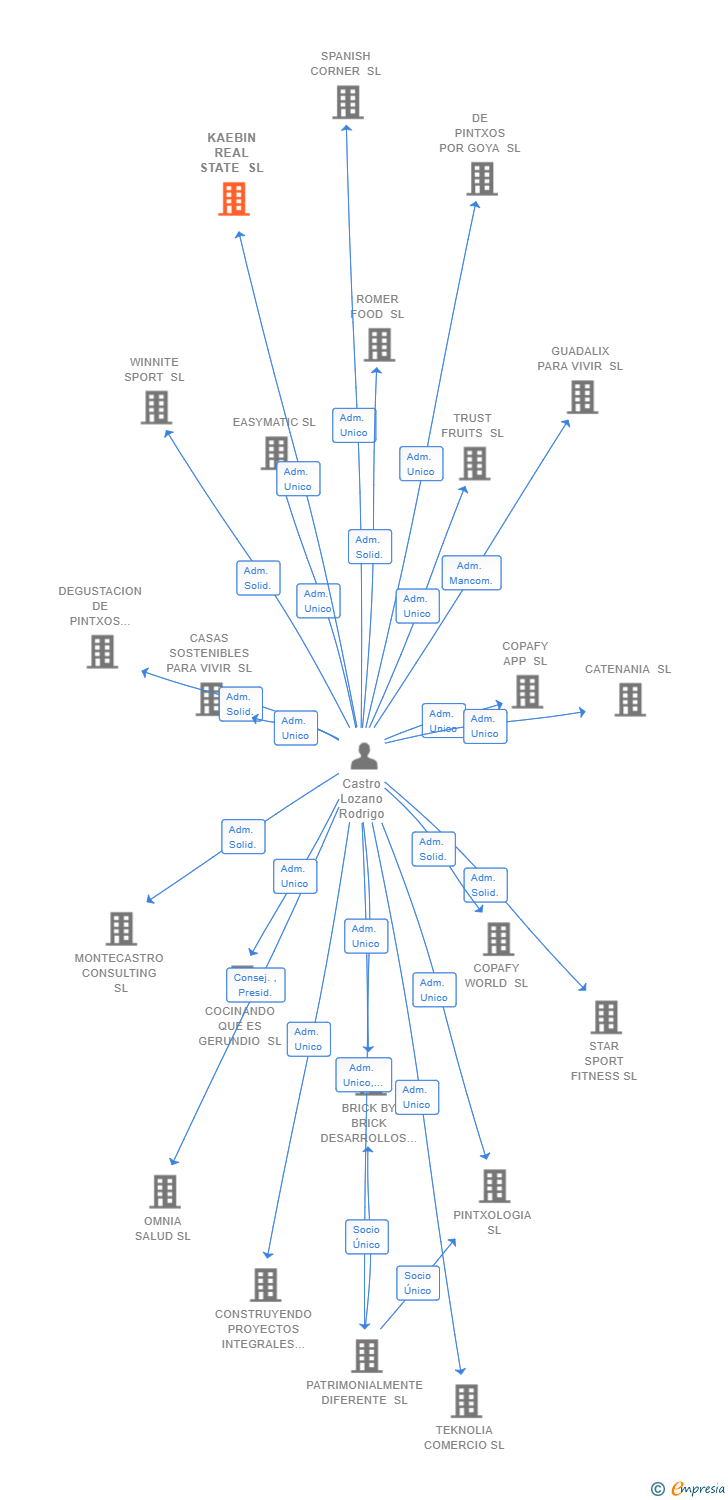 Vinculaciones societarias de KAEBIN REAL STATE SL