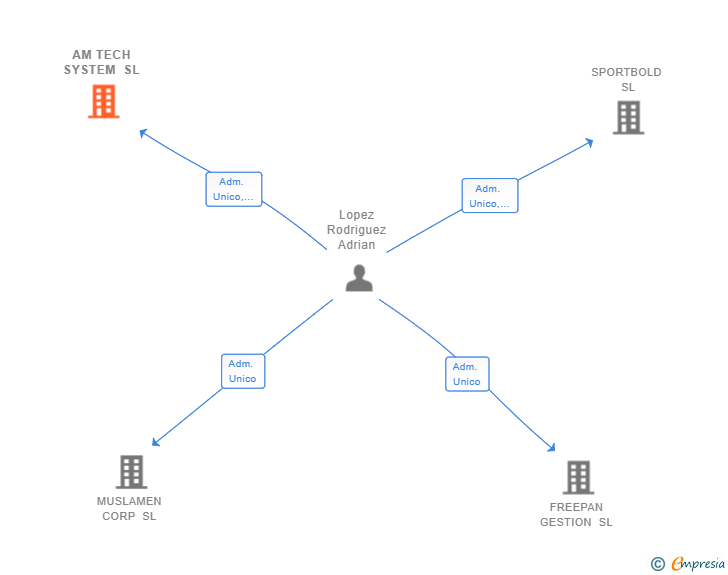 Vinculaciones societarias de AM TECH SYSTEM SL