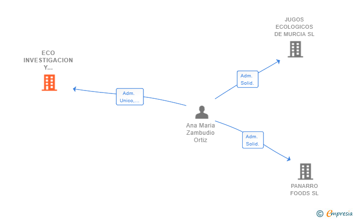 Vinculaciones societarias de ECO INVESTIGACION Y PRODUCCION SL