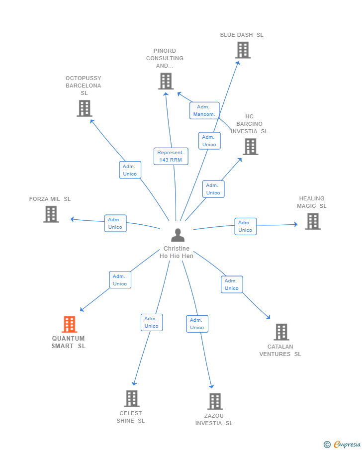 Vinculaciones societarias de QUANTUM SMART SL