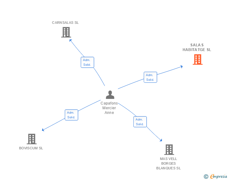 Vinculaciones societarias de SALAS HABITATGE SL