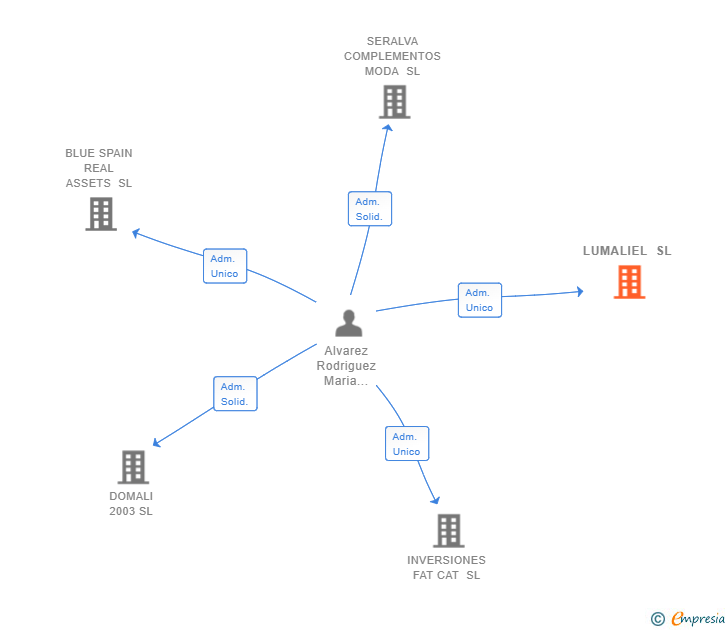 Vinculaciones societarias de LUMALIEL SL