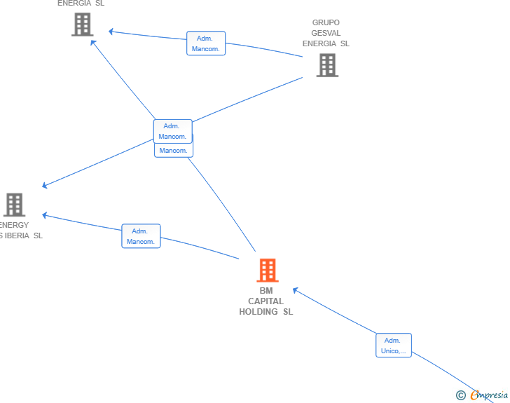 Vinculaciones societarias de BM CAPITAL HOLDING SL