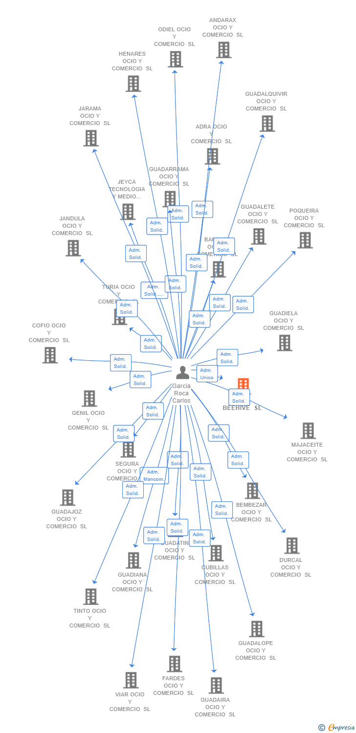 Vinculaciones societarias de ALFA BEEHIVE SL