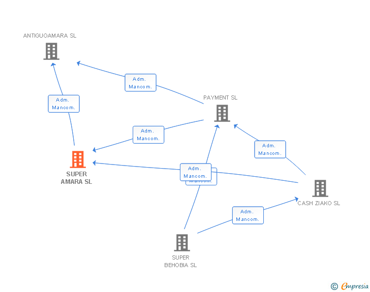 Vinculaciones societarias de SUPER AMARA SL