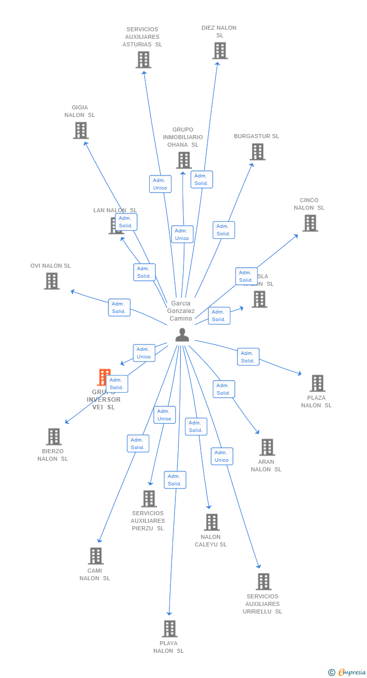 Vinculaciones societarias de GRUPO INVERSOR VEI SL