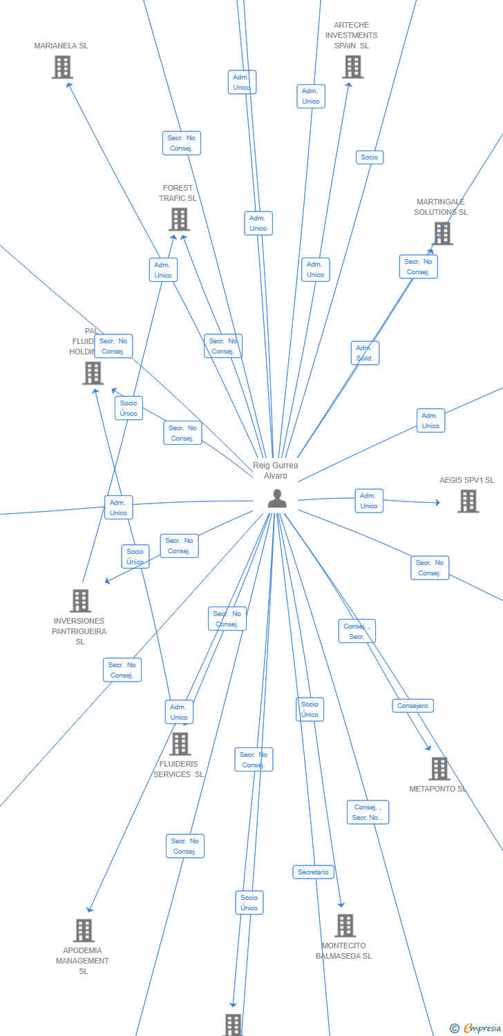Vinculaciones societarias de FLUX SOLUTIONS SL