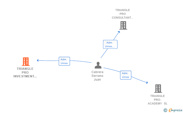 Vinculaciones societarias de TRIANGLE PRO INVESTMENT SL