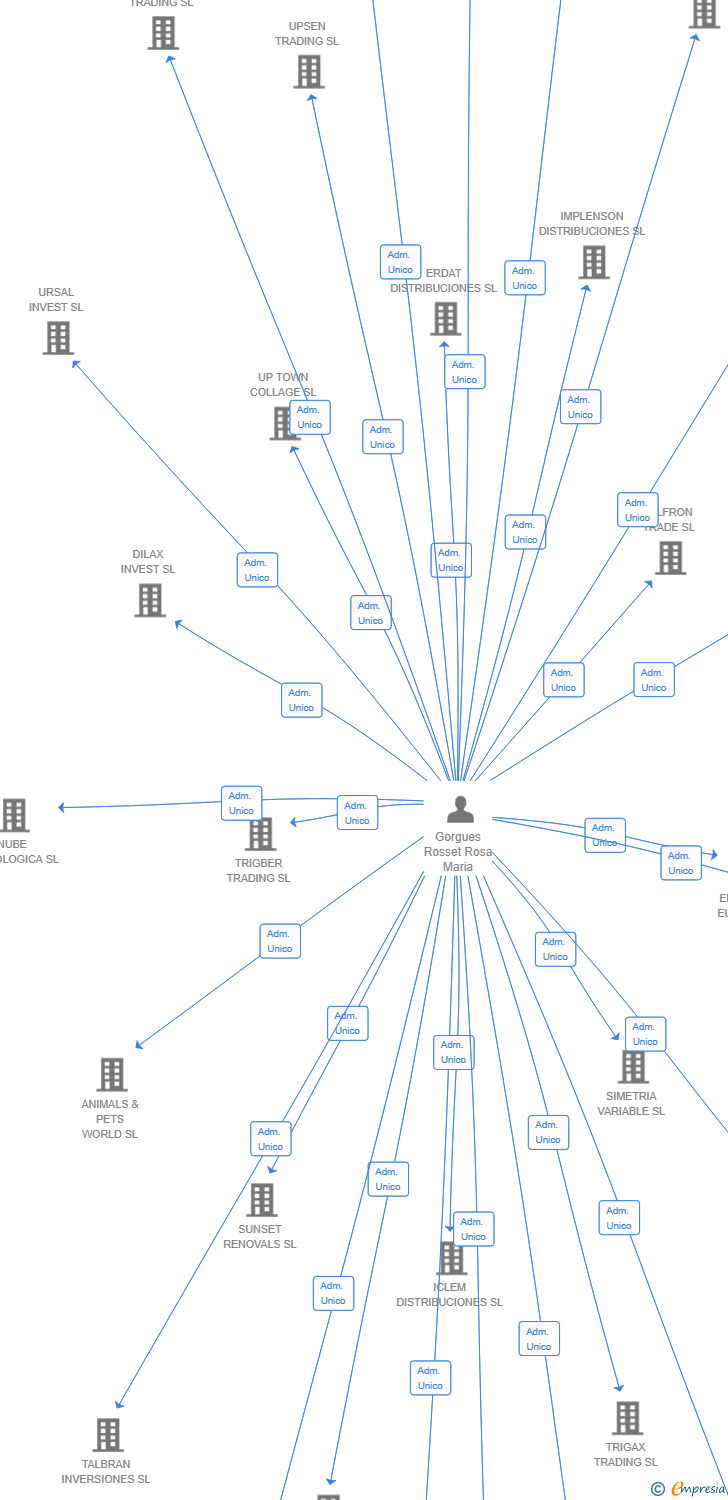 Vinculaciones societarias de LESINTER INVEST SL