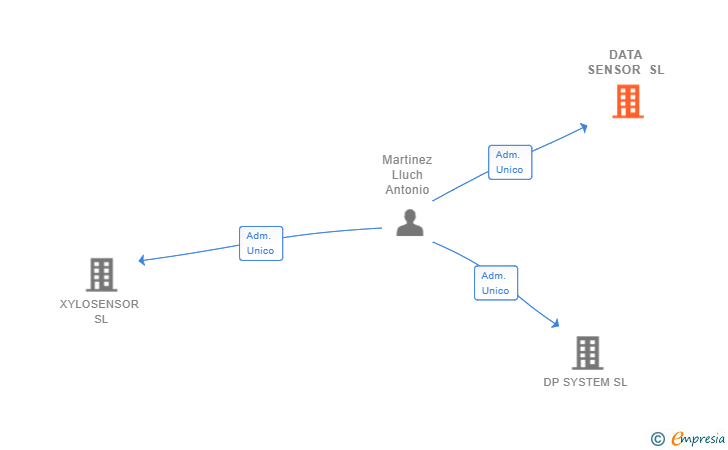 Vinculaciones societarias de DATA SENSOR SL