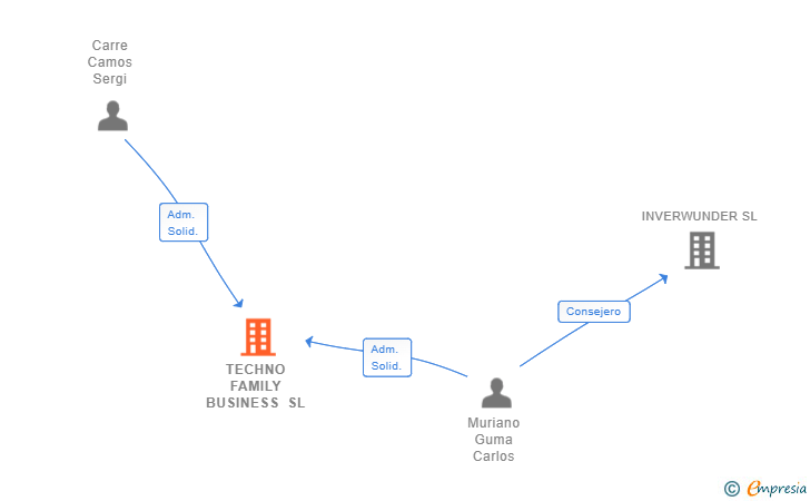 Vinculaciones societarias de TECHNO FAMILY BUSINESS SL (EXTINGUIDA)