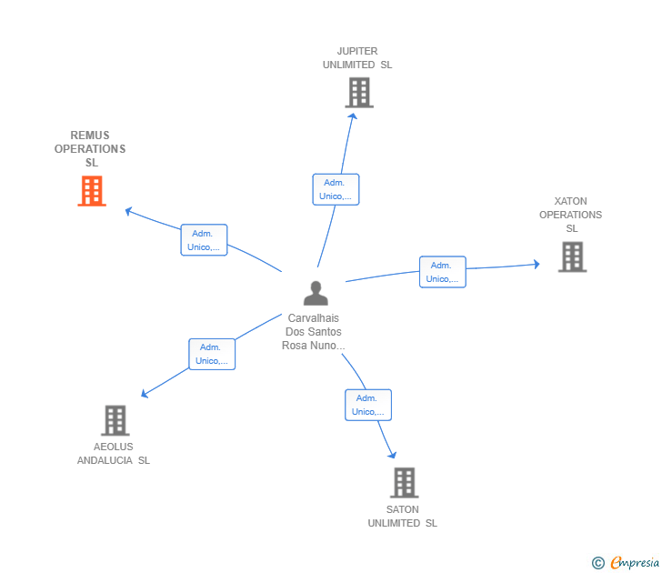 Vinculaciones societarias de REMUS OPERATIONS SL