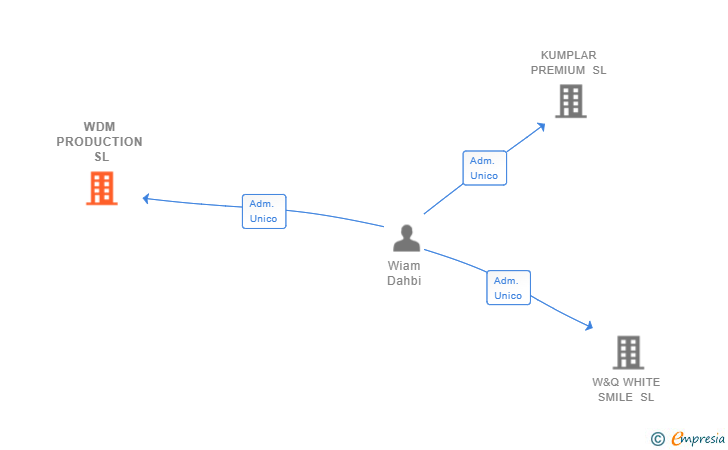 Vinculaciones societarias de WDM PRODUCTION SL