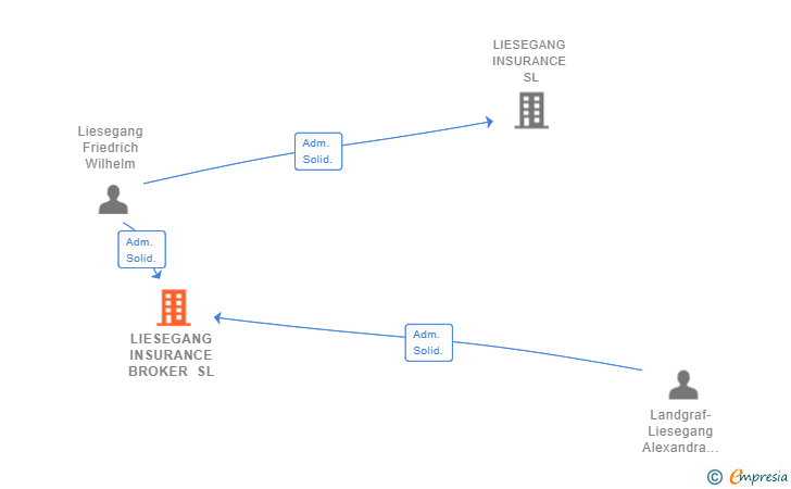 Vinculaciones societarias de LIESEGANG INSURANCE BROKER SL