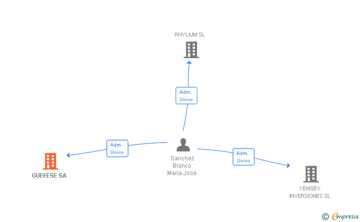 Vinculaciones societarias de GUEFESE SA