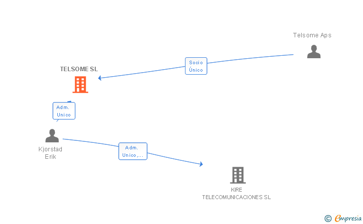 Vinculaciones societarias de TELSOME SL