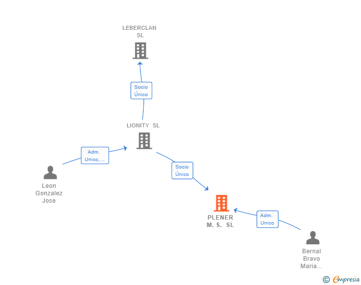 Vinculaciones societarias de PLENER M.S. SL