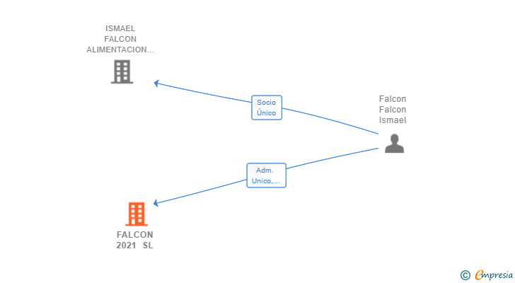 Vinculaciones societarias de FALCON 2021 SL