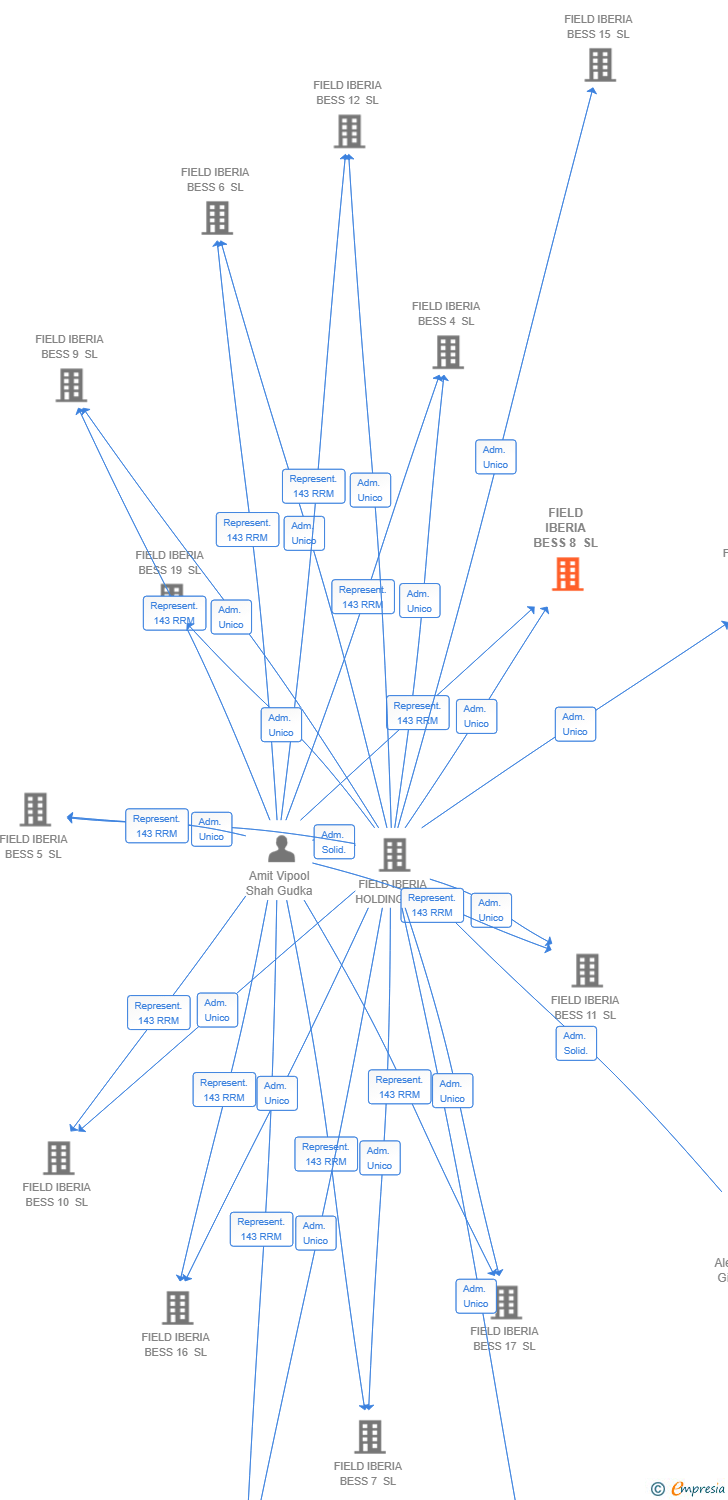 Vinculaciones societarias de FIELD IBERIA BESS 8 SL