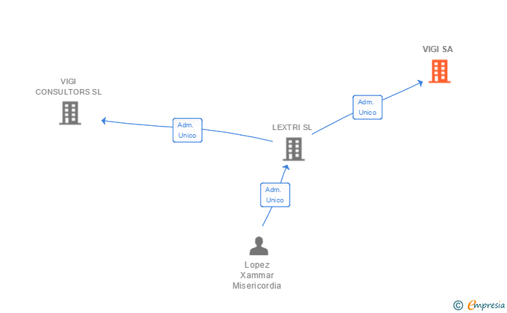 Vinculaciones societarias de VIGI SL