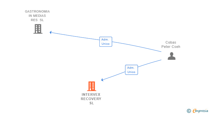 Vinculaciones societarias de INTERVEX RECOVERY SL