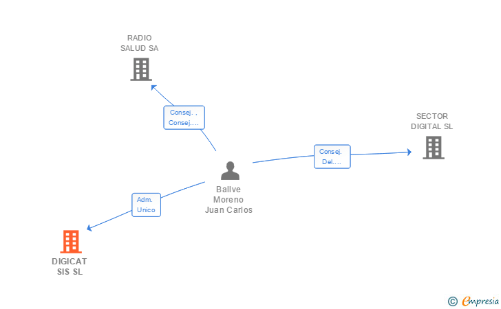 Vinculaciones societarias de DIGICAT SIS SL